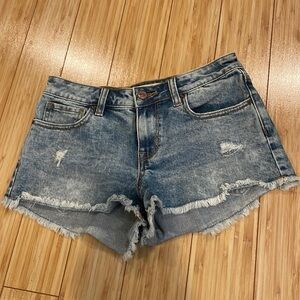 PacSun Bullhead Denim Co low rise denim shorts size 25